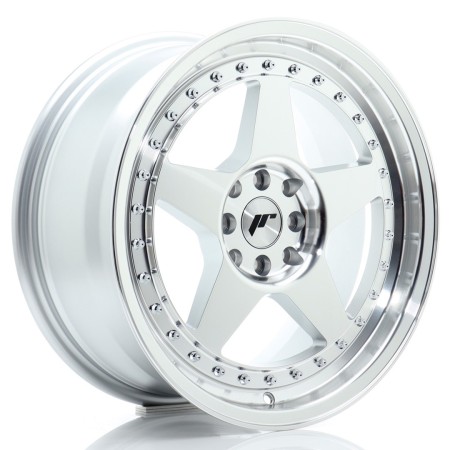 Cerchio in lega JR Wheels JR6 17x8 ET35 5x114/120 Silver Machined Face