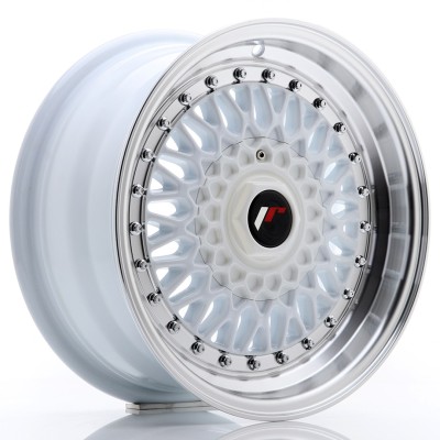 Cerchio in lega JR Wheels JR9 15x7 ET20 4x100/108 White w/Machined Lip