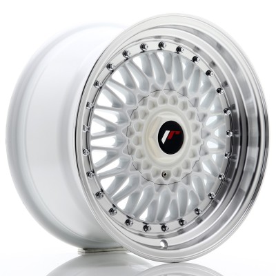 Cerchio in lega JR Wheels JR9 16x8 ET25 4x100/108 White w/Machined Lip