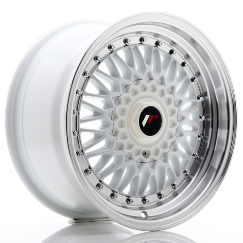 Cerchio in lega JR Wheels JR9 16x8 ET25 4x100/108 White w/Machined Lip