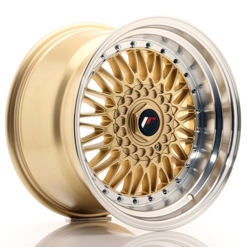 Cerchio in lega JR Wheels JR9 17x10 ET20 5x112/120 Gold w/Machined Lip