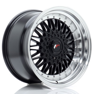 Cerchio in lega JR Wheels JR9 17x10 ET20 BLANK Gloss Black w/Machined Lip