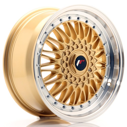 Cerchio in lega JR Wheels JR9 17x7,5 ET20-35 BLANK Gold w/Machined Lip