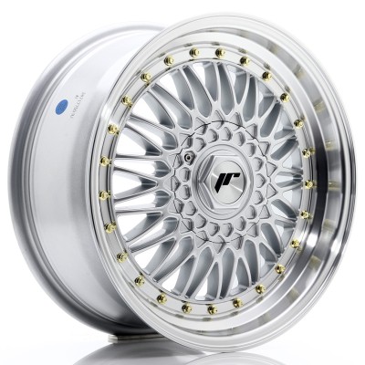 Cerchio in lega JR Wheels JR9 17x7,5 ET35 4x100/114 Silver w/Machined Lip