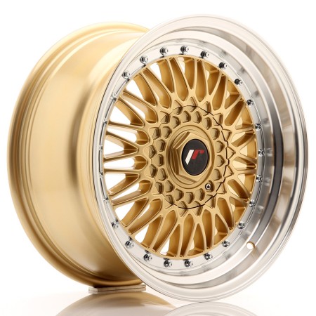 Cerchio in lega JR Wheels JR9 17x8,5 ET20 4x100/108 Gold w/Machined Lip