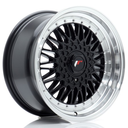 Cerchio in lega JR Wheels JR9 17x8,5 ET20-35 BLANK Gloss Black w/Machined Lip
