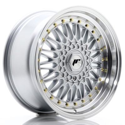 Cerchio in lega JR Wheels JR9 17x8,5 ET35 5x112/120 Silver w/Machined Lip