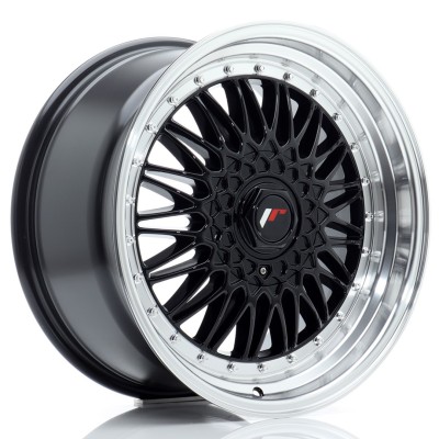 Cerchio in lega JR Wheels JR9 18x9 ET20-40 BLANK Gloss Black w/Machined Lip