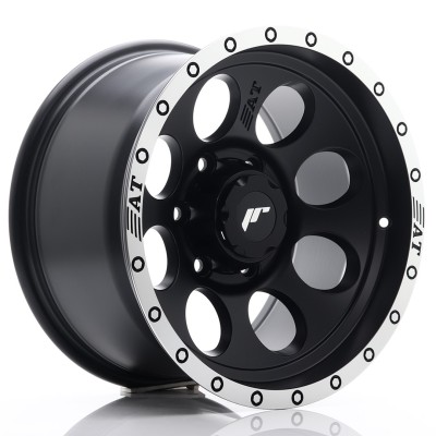 Cerchio in lega JR Wheels JRX4 16x9 ET-10 6x114.3 Matt Black w/Machined Lip