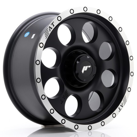 Cerchio in lega JR Wheels JRX4 17x8.5 ET20-35 BLANK Matt Black w/Machined Lip