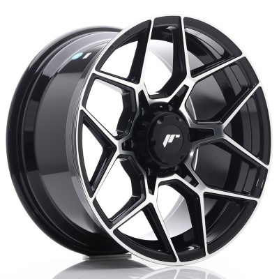 Cerchio in lega JR Wheels JRX9 18x9 ET18 6x114.3 Gloss Black Machined Face