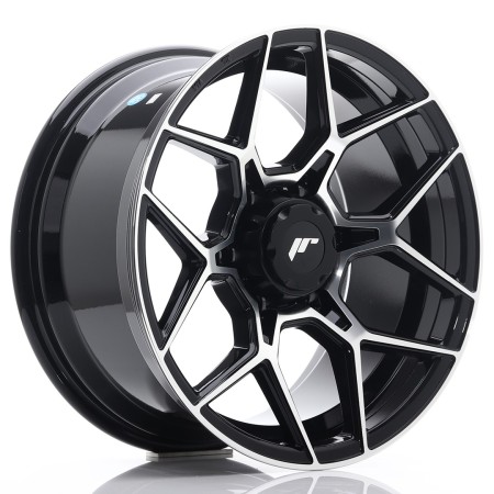 Cerchio in lega JR Wheels JRX9 18x9 ET18 6x114.3 Gloss Black Machined Face