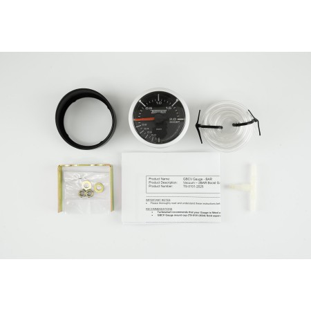 Turbosmart TS-0101-2025 Manometro pressione turbo meccanico 0-2 bar 52mm