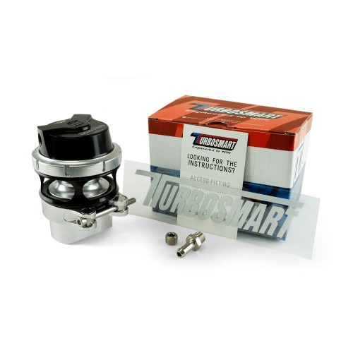 Turbosmart TS-0204-1132 Valvola pop off universale RacePort GenV (sfiato esterno) - Nera blow off