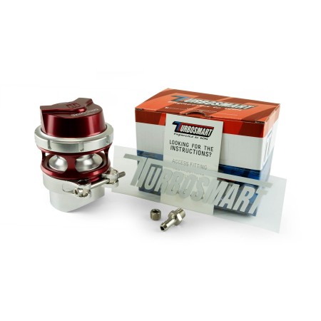 Turbosmart TS-0204-1134 Valvola pop off universale RacePort GenV (sfiato esterno) - Rossa blow off