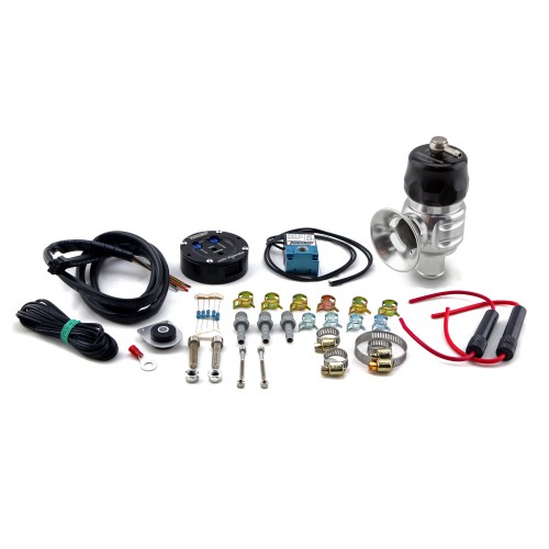 Turbosmart TS-0304-1005 Kit con controller e valvola pop off a sfiato esterno BOV5 Nero blow off