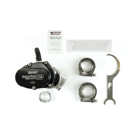 Turbosmart TS-0552-1502 Valvola wastegate esterna elettronica Gen5 eWG40 CompGate40 Nera