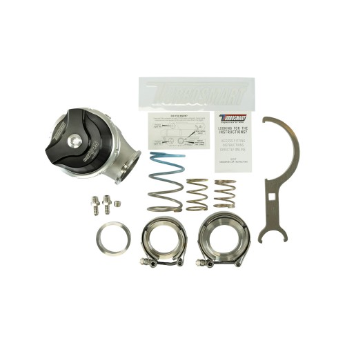 Turbosmart TS-0553-1242 Valvola wastegate esterna Gen5 WG45CG HyperGate45 Gas compresso 7psi (0,48 bar) Nera