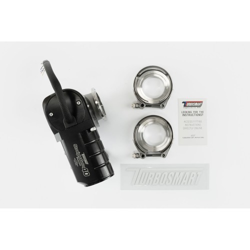 Turbosmart TS-0563-1002 Valvola wastegate esterna elettronica eSG40 StraightGate Nera