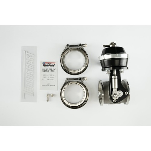 Turbosmart TS-0565-1212 Valvola wastegate esterna pneumatica PSG50V StraightGate 6 InHg Nera