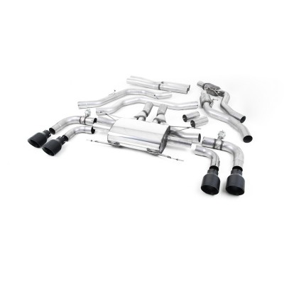 SSXAR007 Milltek Cat-back Alfa Romeo Giulia Quadrifoglio 2.9 V6 scarico sportivo terminale marmitta decat skat 200 celle