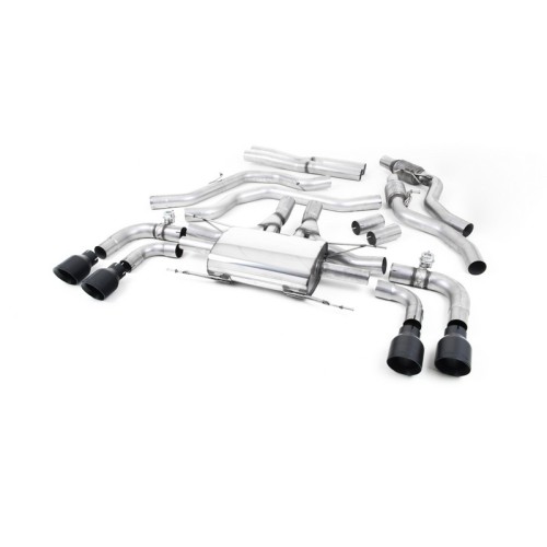 SSXAR007 Milltek Cat-back Alfa Romeo Giulia Quadrifoglio 2.9 V6 scarico sportivo terminale marmitta decat skat 200 celle