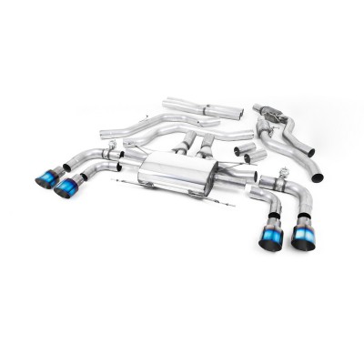 SSXAR009 Milltek Cat-back Alfa Romeo Giulia Quadrifoglio 2.9 V6 scarico sportivo terminale marmitta decat skat 200 celle