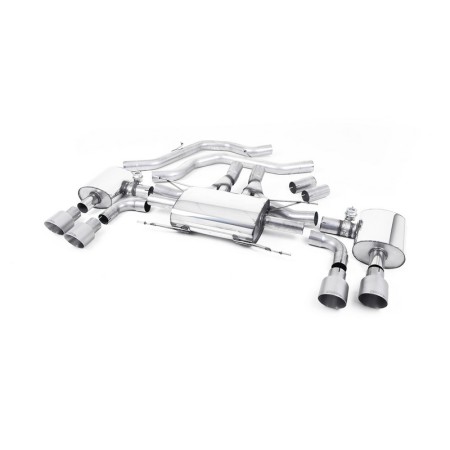 SSXAR14 Milltek Front Pipe-back Alfa Romeo Giulia Quadrifoglio 2.9 V6 scarico sportivo terminale marmitta decat skat 200 celle