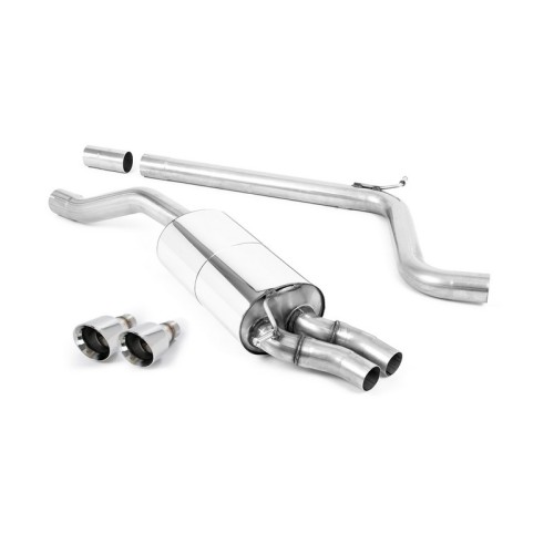 SSXAU879 Milltek Cat-back Audi A1 GB 40 Tfsi 200cv 5 porte scarico sportivo terminale marmitta decat skat 200 celle