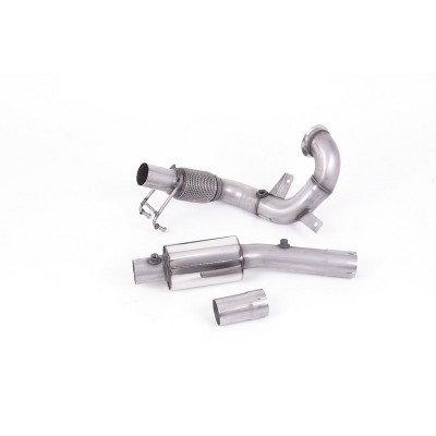 SSXVW554 Milltek Downpipe De-Cat Resonated Audi A1 GB 40 Tfsi 200cv 5 porte scarico sportivo terminale marmitta decat skat 200 c