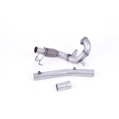 SSXVW561 Milltek Downpipe De-Cat Non-resonated Audi A1 GB 40 Tfsi 200cv 5 porte scarico sportivo terminale marmitta decat skat 2