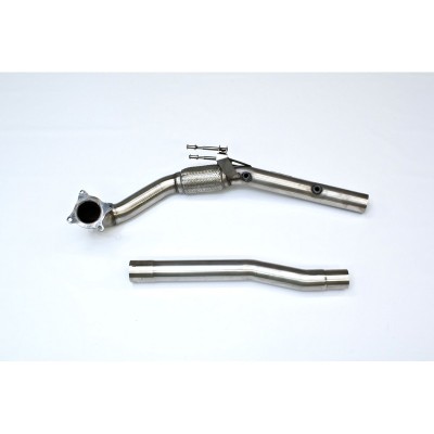 SSXAU284 Milltek Downpipe De-Cat  Audi A3 8P 1.8 TSI 2wd scarico sportivo terminale marmitta decat skat 200 celle