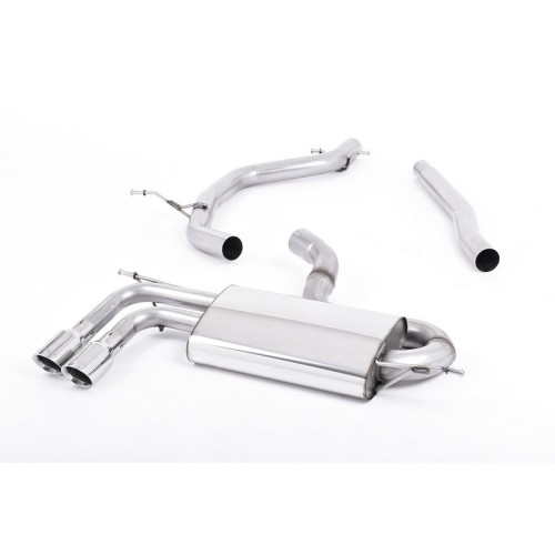 SSXVW149 Milltek Cat-back Non-resonated Audi A3 8P 1.8 TSI 2wd scarico sportivo terminale marmitta decat skat 200 celle