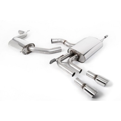 SSXAU637 Milltek Cat-back Resonated Audi A3 8P 2.0 Tfsi Sportback 2WD scarico sportivo terminale marmitta decat skat 200 celle