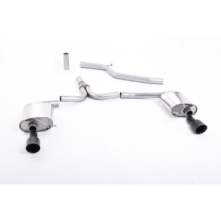 SSXAU438 Milltek Cat-back Audi A4 B8 3.0 TDi Berlina/Avant Quattro scarico sportivo terminale marmitta decat skat 200 celle