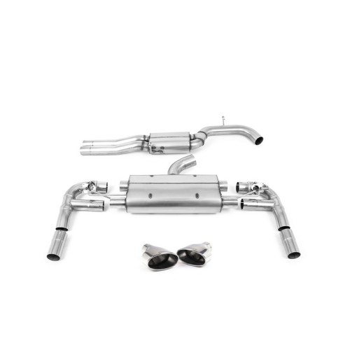 SSXAU890 Milltek Cat-back Resonated Audi RS3 8V Berlina 400cv CON OPF/GPF scarico sportivo terminale marmitta decat skat 200 cel