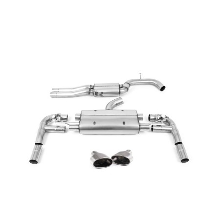 SSXAU891 Milltek Cat-back Resonated Audi RS3 8V Berlina 400cv CON OPF/GPF scarico sportivo terminale marmitta decat skat 200 cel