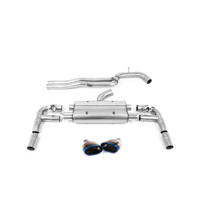 SSXAU896 Milltek Cat-back Non-resonated Audi RS3 8V Berlina 400cv CON OPF/GPF scarico sportivo terminale marmitta decat skat 200