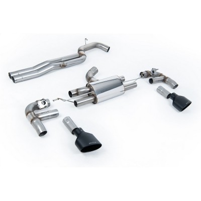 SSXAU982 Milltek Cat-back Race Non-resonated Audi RS3 8V Berlina 400cv CON OPF/GPF scarico sportivo terminale marmitta decat ska