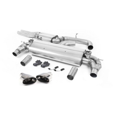 SSXAU738 Milltek Cat-back Resonated Audi RS3 8V Berlina 400cv SENZA OPF/GPF scarico sportivo terminale marmitta decat skat 200 c