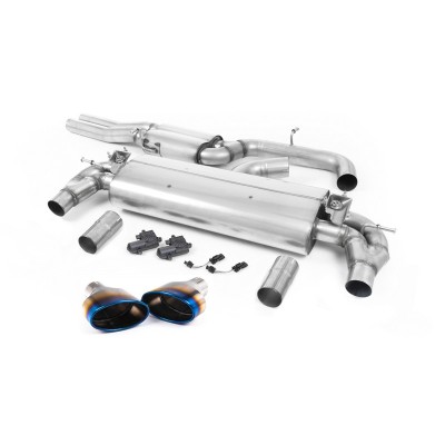 SSXAU802 Milltek Cat-back Resonated Audi RS3 8V Berlina 400cv SENZA OPF/GPF scarico sportivo terminale marmitta decat skat 200 c