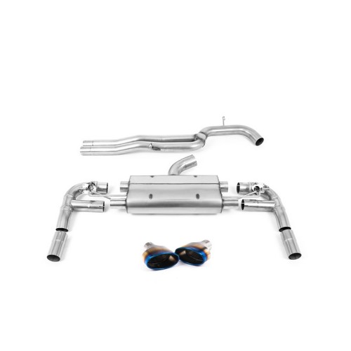 SSXAU896 Milltek Cat-back Non-resonated Audi RS3 8V Berlina 400cv SENZA OPF/GPF scarico sportivo terminale marmitta decat skat 2