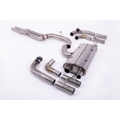 SSXAU967 Milltek Particulate Filter-back Non-resonated Audi RS3 8Y Berlina 400cv scarico sportivo terminale marmitta decat skat 