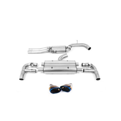 SSXAU883 Milltek Cat-back Resonated Audi RS3 8V Sportback 400cv CON OPF/GPF scarico sportivo terminale marmitta decat skat 200 c