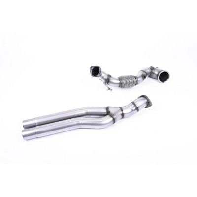 SSXAU727 Milltek Downpipe De-Cat  Audi RS3 8V Sportback 400cv SENZA OPF/GPF scarico sportivo terminale marmitta decat skat 200 c