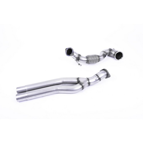 SSXAU727 Milltek Downpipe De-Cat  Audi RS3 8V Sportback 400cv SENZA OPF/GPF scarico sportivo terminale marmitta decat skat 200 c
