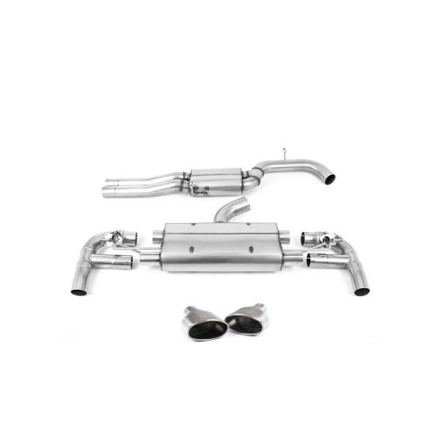 SSXAU882 Milltek Cat-back Resonated Audi RS3 8V Sportback 400cv SENZA OPF/GPF scarico sportivo terminale marmitta decat skat 200