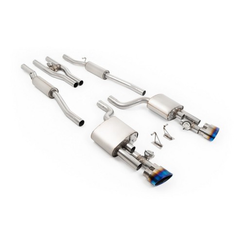 SSXAU1130 Milltek Cat-back Audi RS4 B7 4.2 V8 scarico sportivo terminale marmitta decat skat 200 celle