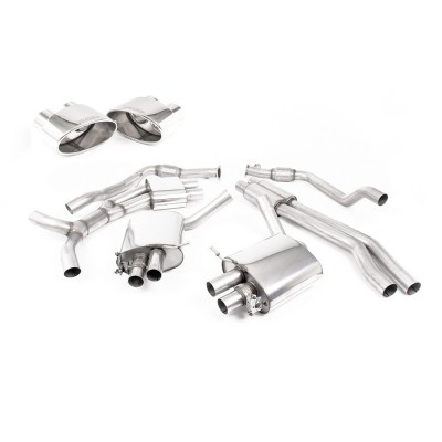 SSXAU821 Milltek Cat-back Resonated Audi RS4 B9 2.9 V6 Avant CON OPF/GPF scarico sportivo terminale marmitta decat skat 200 cell