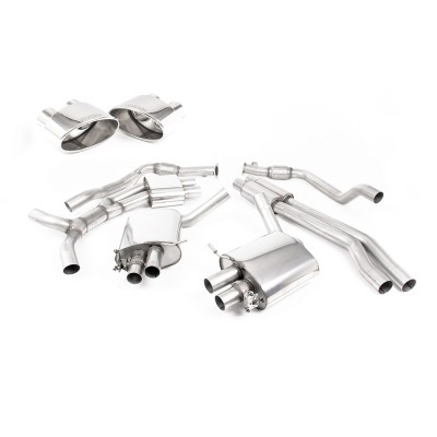 SSXAU749 Milltek Cat-back Resonated Audi RS4 B9 2.9 V6 Avant SENZA OPF/GPF scarico sportivo terminale marmitta decat skat 200 ce